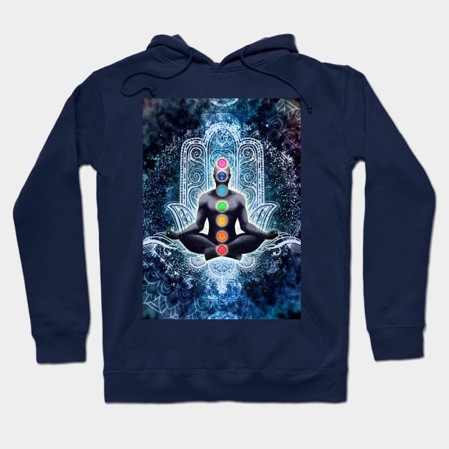 Chakra Enlightenment Hoodie by MCAshe spiritual art 